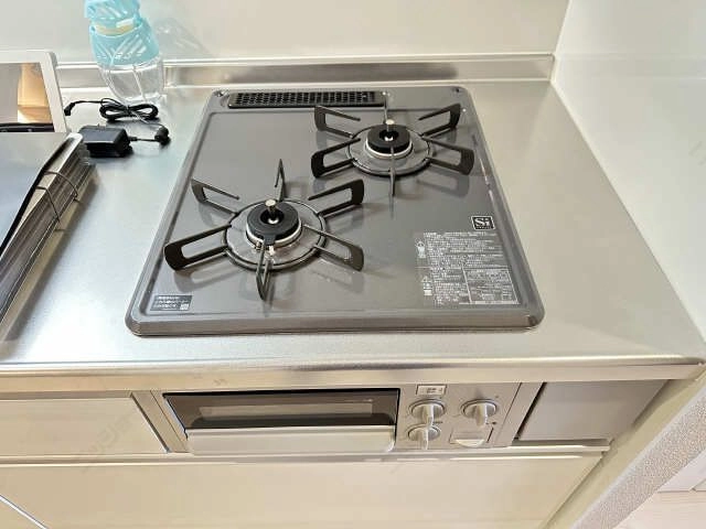 グリル付2口ガスコンロ