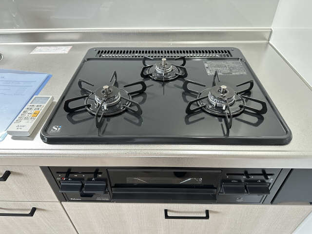グリル付３口ガスコンロ