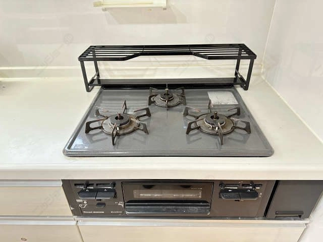 グリル付3口ガスコンロ