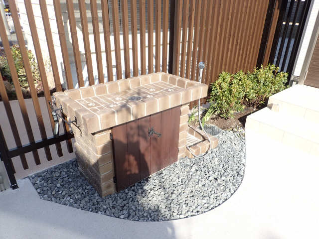 ペット用足洗い場