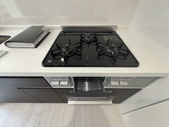 グリル付3口コンロ