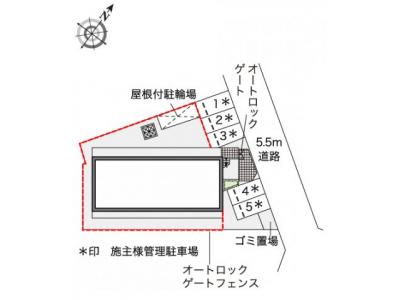 レオパレスサクセスファクター 1階 駐車場