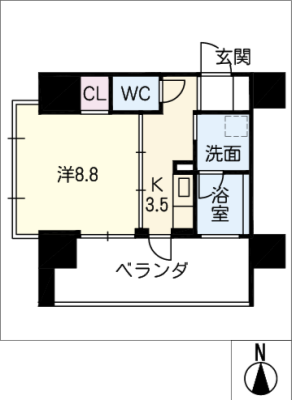 さくらHILLS NAGOYA WEST 2階